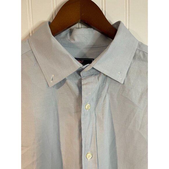 Vineyard Vines Mens Classic Fit Murray Shirt Light Blue Cotton/Spandex Size L - Picture 6 of 12